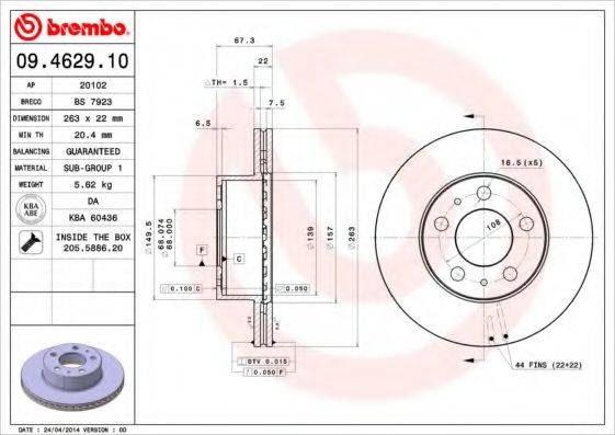 BREMBO 09.4629.10