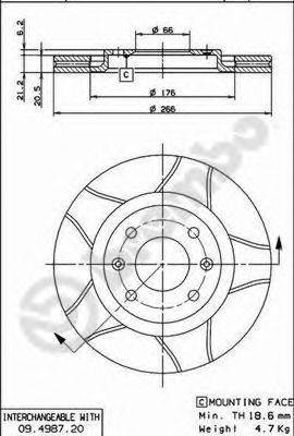BREMBO 09.4987.76