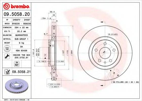 BREMBO 09.5058.21