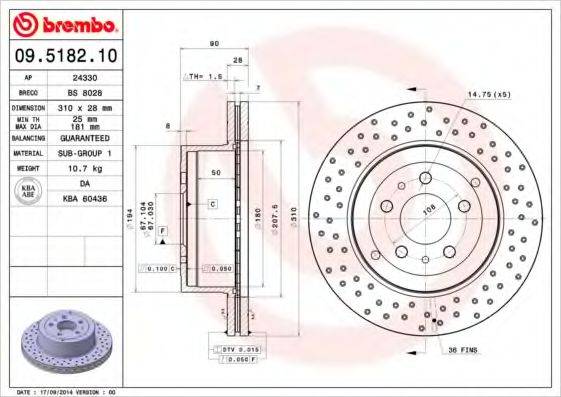 BREMBO 09.5182.10