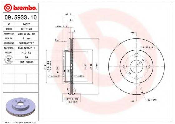 BREMBO 09.5933.10