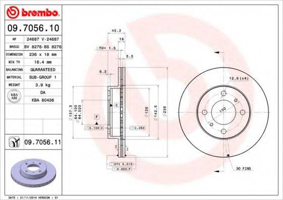 BREMBO 09.7056.11