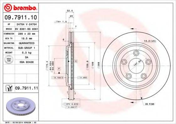 BREMBO 09.7911.10