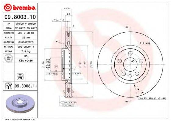 BREMBO 09.8003.11