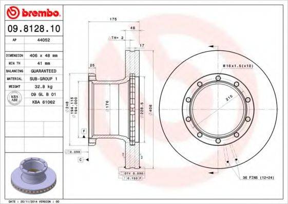 BREMBO 09.8128.10