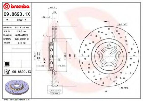 BREMBO 09.8690.1X