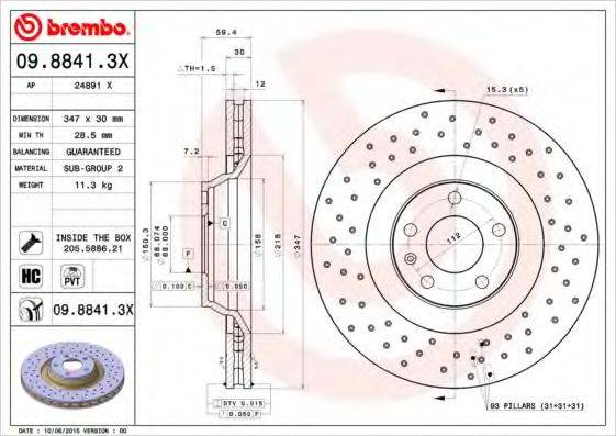 BREMBO 09.8841.3X
