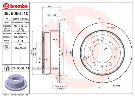 BREMBO 09.9086.11