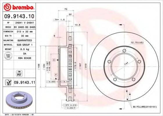 BREMBO 09.9143.11