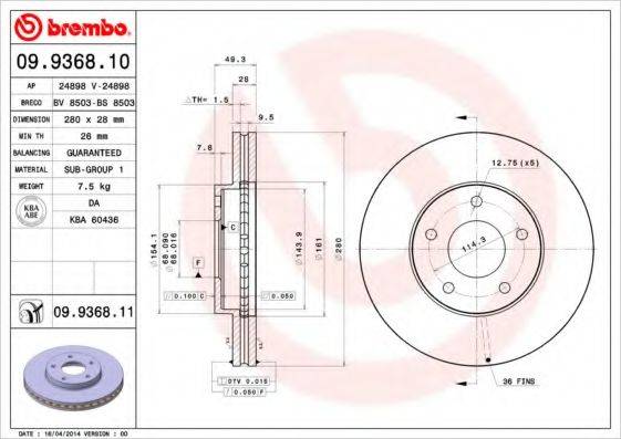 BREMBO 09.9368.10