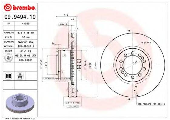 BREMBO 09.9494.10