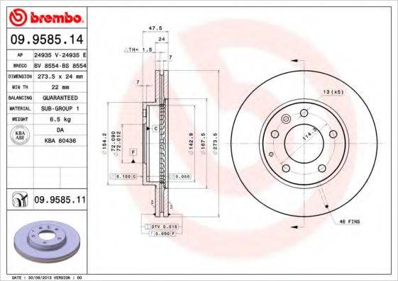 BREMBO 09.9585.14