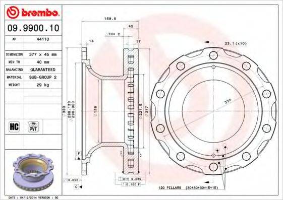 BREMBO 09.9900.10