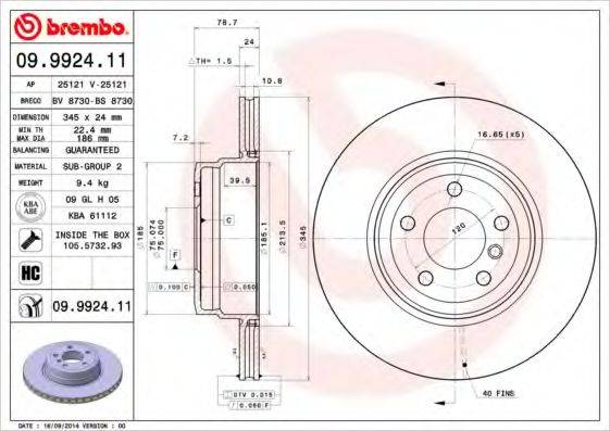 BREMBO 09.9924.11