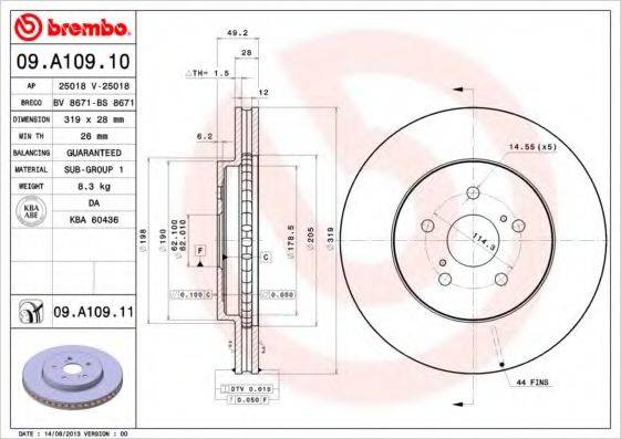 BREMBO 09.A109.10