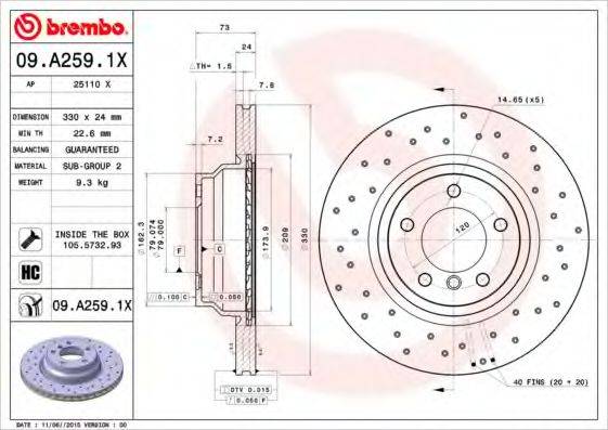 BREMBO 09.A259.1X