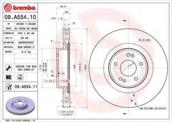 BREMBO 09.A554.11