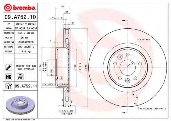 BREMBO 09.A752.11
