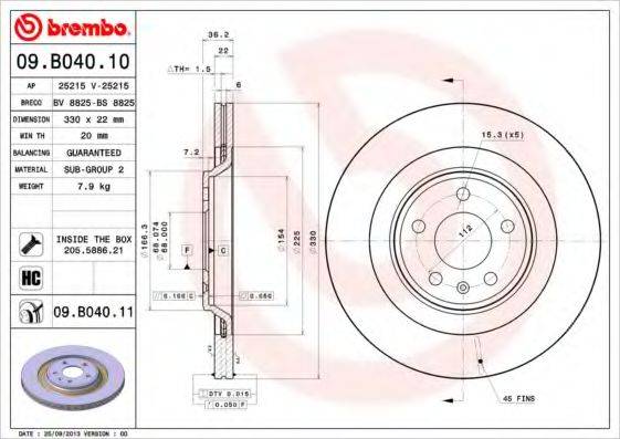 BREMBO 09.B040.10
