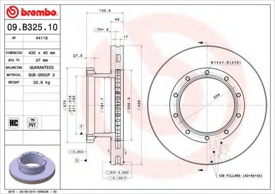 BREMBO 09.B325.10