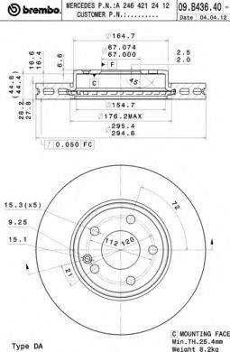 BREMBO 09.B436.41