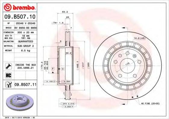 BREMBO 09.B507.11
