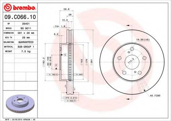 BREMBO 09.C066.10