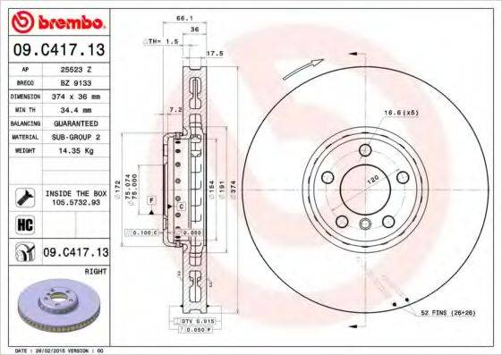 BREMBO 09.C417.13