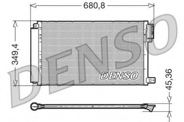 FIAT 51787345 Конденсатор, кондиціонер