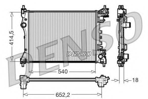 FIAT 50512102 Радіатор, охолодження двигуна