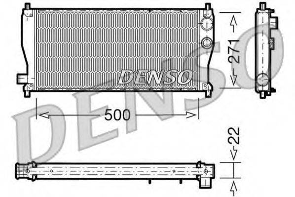 DENSO DRM03011 Радіатор, охолодження двигуна