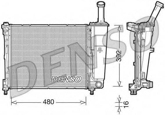 FIAT 51839665 Радіатор, охолодження двигуна