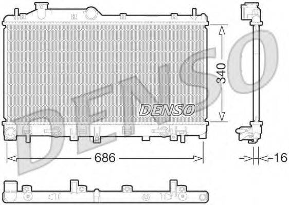 SUBARU 45119AJ020 Радіатор, охолодження двигуна