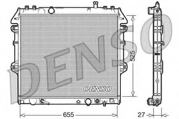 TOYOTA 164000L150 Радіатор, охолодження двигуна