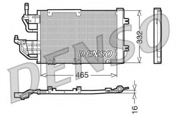 VAUXHALL 1850111 Конденсатор, кондиціонер