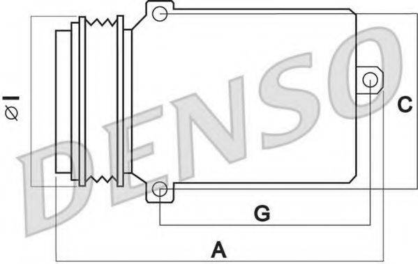 DENSO DCP05015 Компресор, кондиціонер