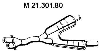 ERNST 250 02 3 Середній глушник вихлопних газів
