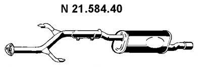TESH 260058 Глушник вихлопних газів кінцевий