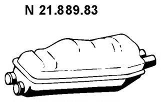TESH 230068 Глушник вихлопних газів кінцевий