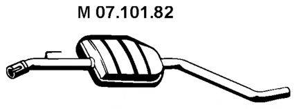OPEL 8 52 251 Середній глушник вихлопних газів