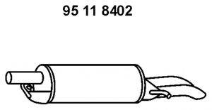 ROSI 22619 Глушник вихлопних газів кінцевий