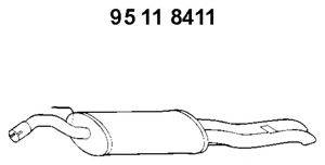 TESH 240546 Глушник вихлопних газів кінцевий