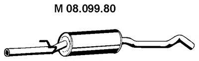 TESH 250497 Середній глушник вихлопних газів
