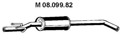 TESH 250601 Середній глушник вихлопних газів