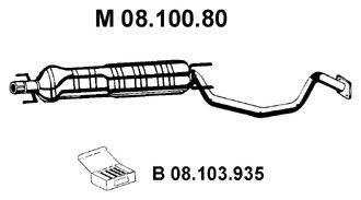 TESH 260769 Середній глушник вихлопних газів