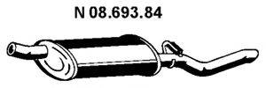 ROSI 14873 Глушник вихлопних газів кінцевий