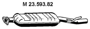 ERNST 363 05 1 Середній глушник вихлопних газів
