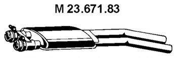 TESH 230208 Середній глушник вихлопних газів