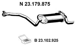 TESH 230213 Глушник вихлопних газів кінцевий