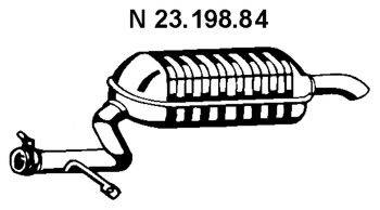 ERNST 380 05 8 Глушник вихлопних газів кінцевий